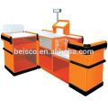 CE and ISO approved checkout counte/cash counter/shop cash counter